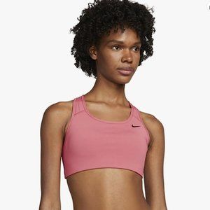 Nike Dri-FIT Swoosh Seamless Medium Support Sports Bra - L - EUC - Rose Pink